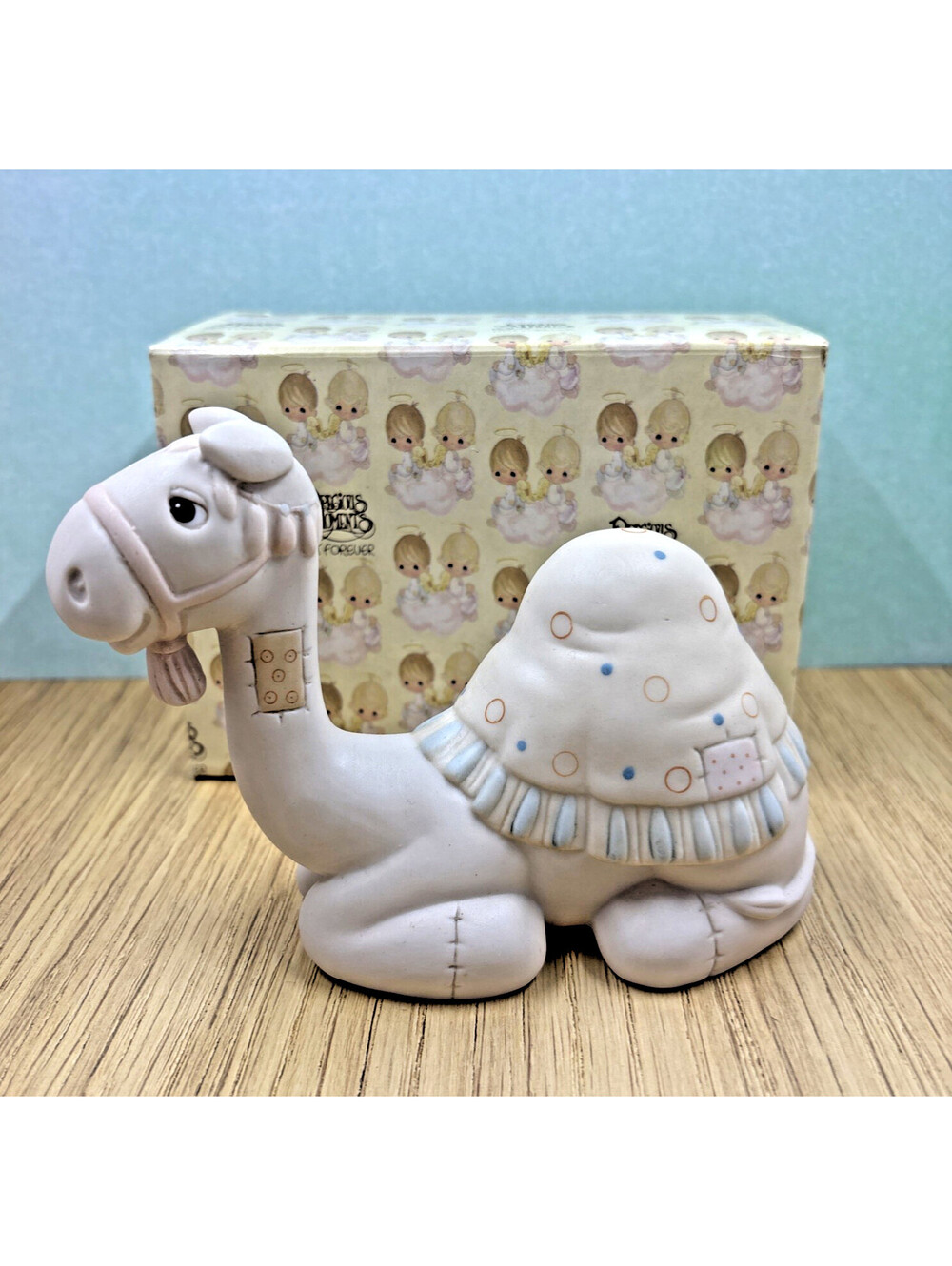 VTG Precious Moments E2363  Porcelain Camel Figurine with Original Box-1982